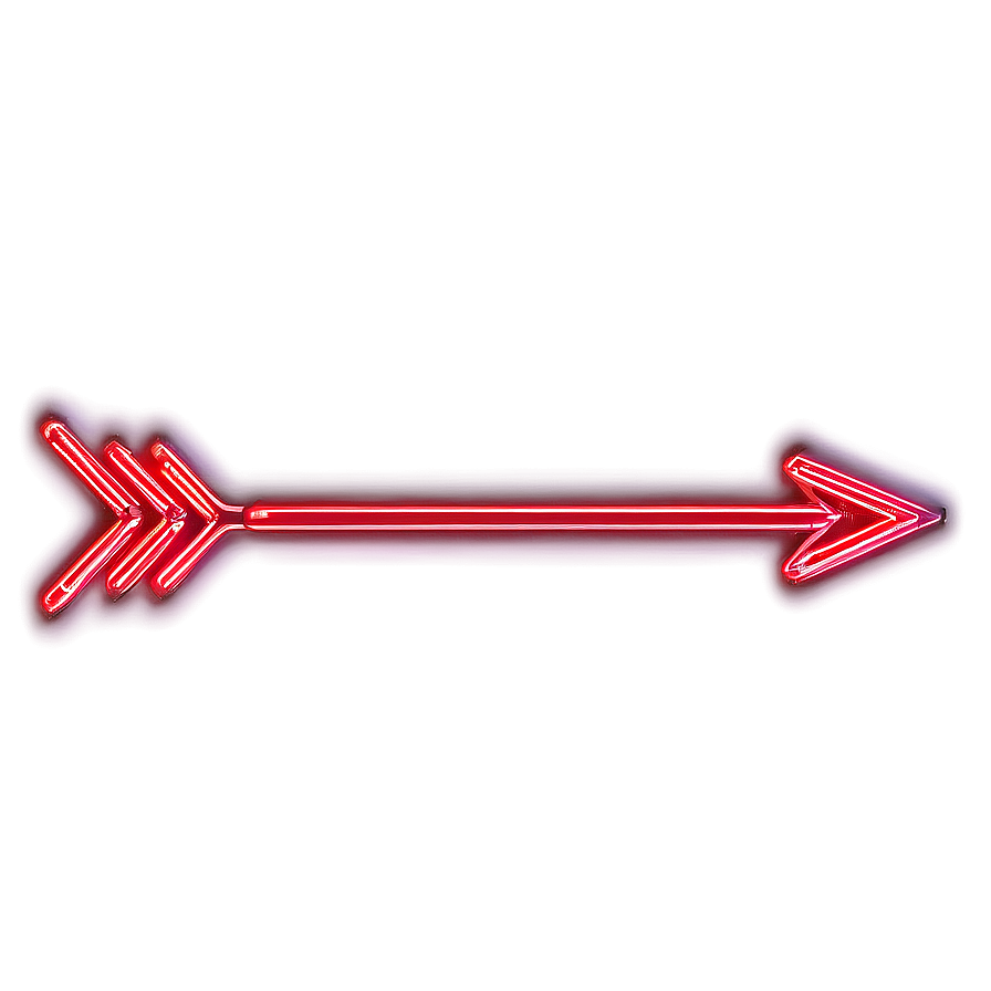 Red Neon Light Arrow Png 26