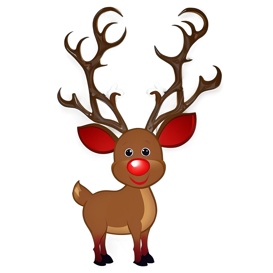 Red Nose Reindeer Png 05252024