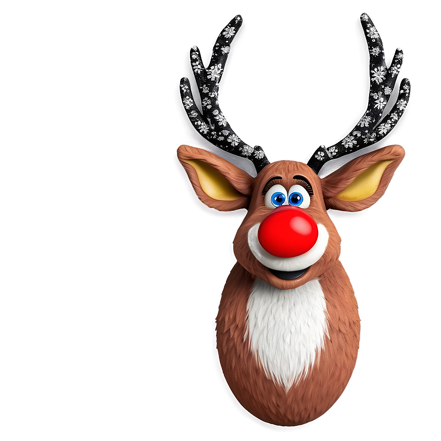 Red Nose Reindeer Png 05252024
