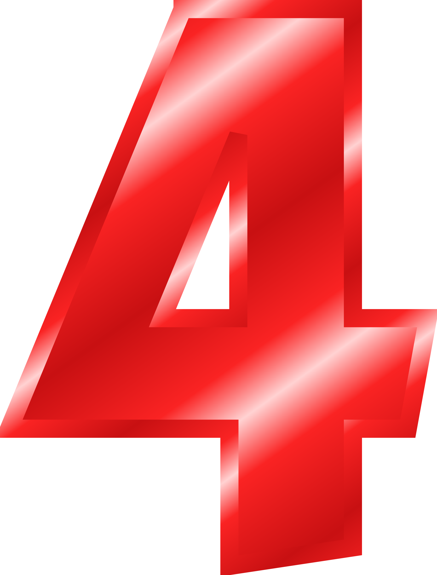 Red Number4 Graphic