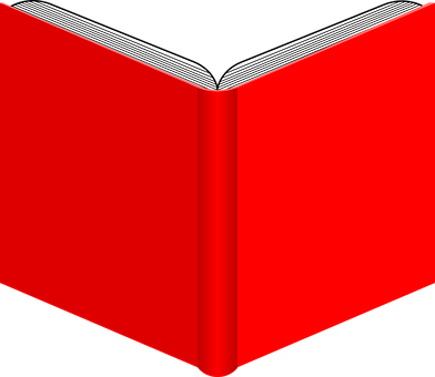 Red Open Book Vector