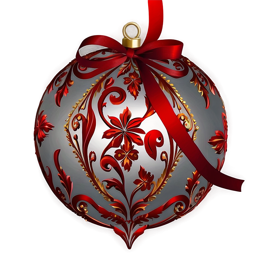 Red Ornament Background Png Blk99