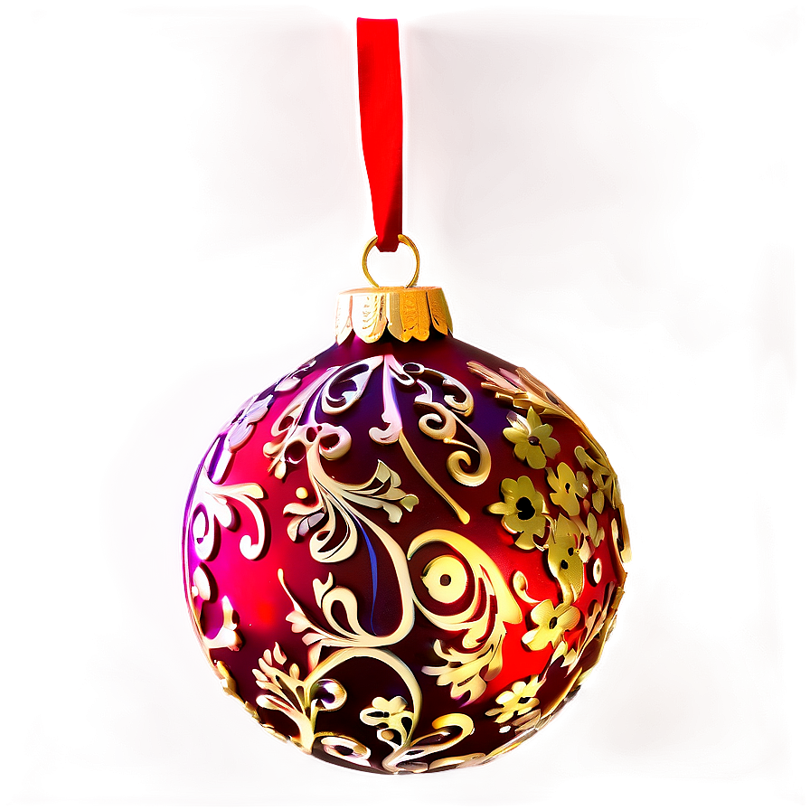 Red Ornament Set Png 06212024