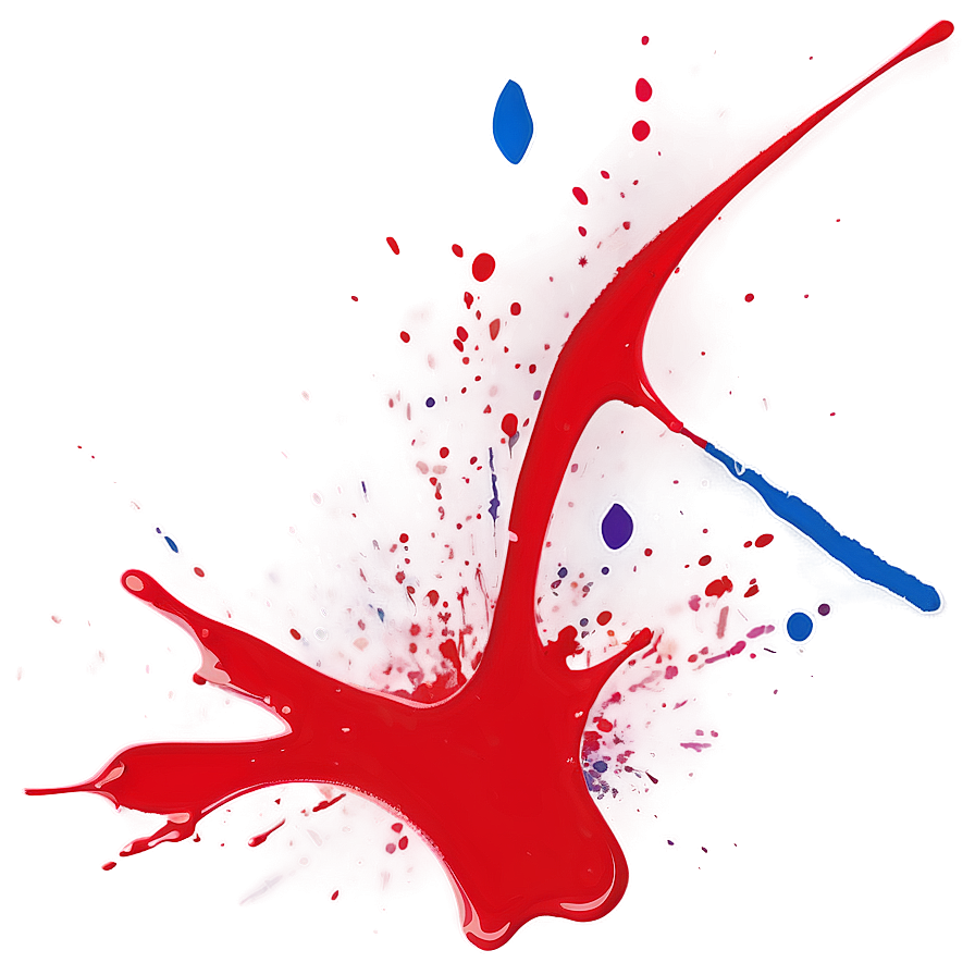 Red Paint Splatter Vector Png 06262024