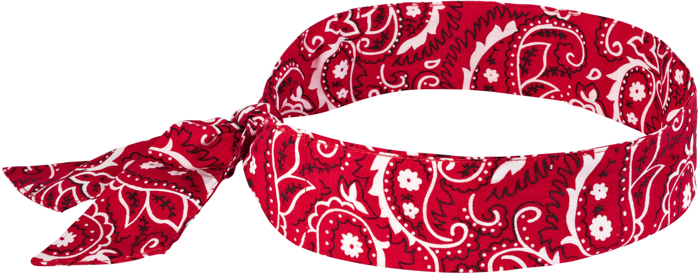 Red Paisley Pattern Head Bandana