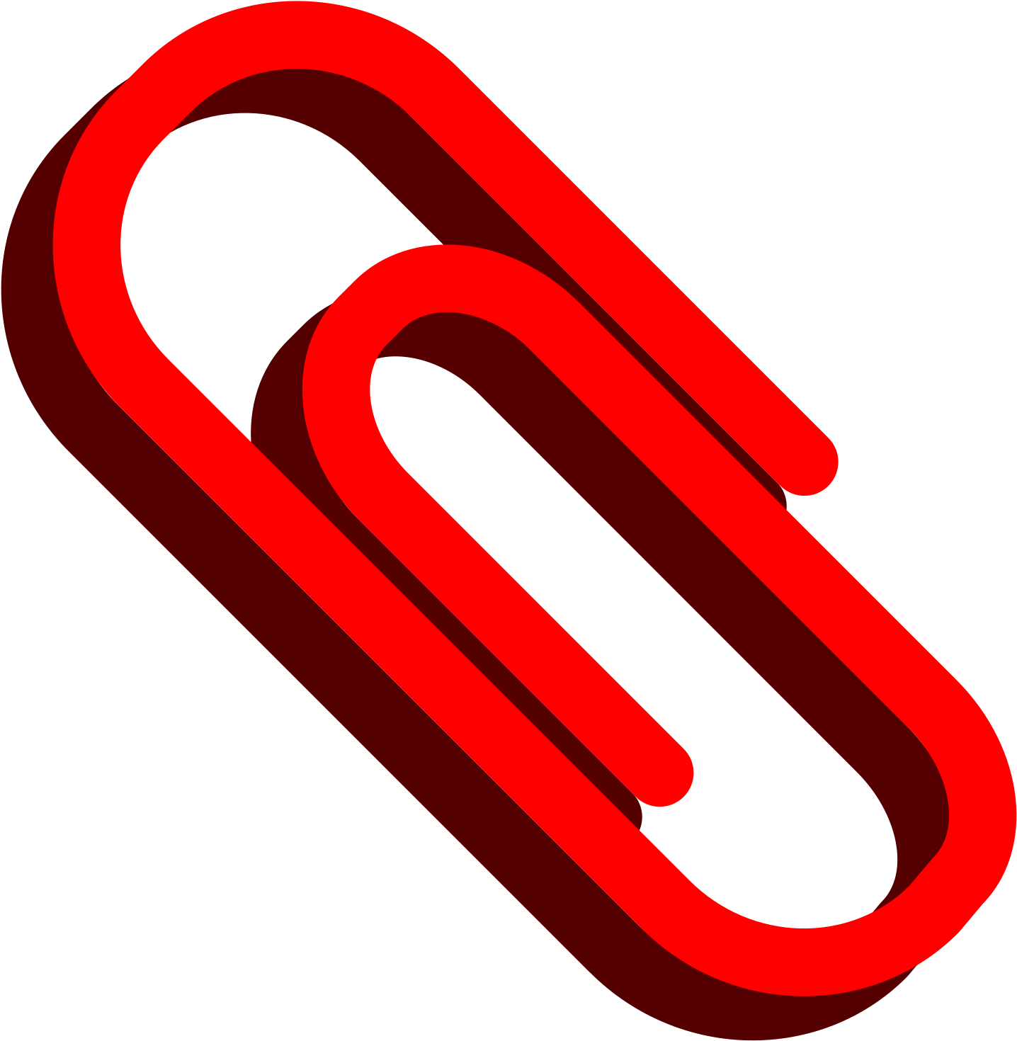 Red Paper Clip Graphic