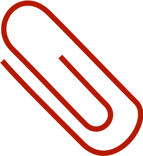 Red Paperclip Icon