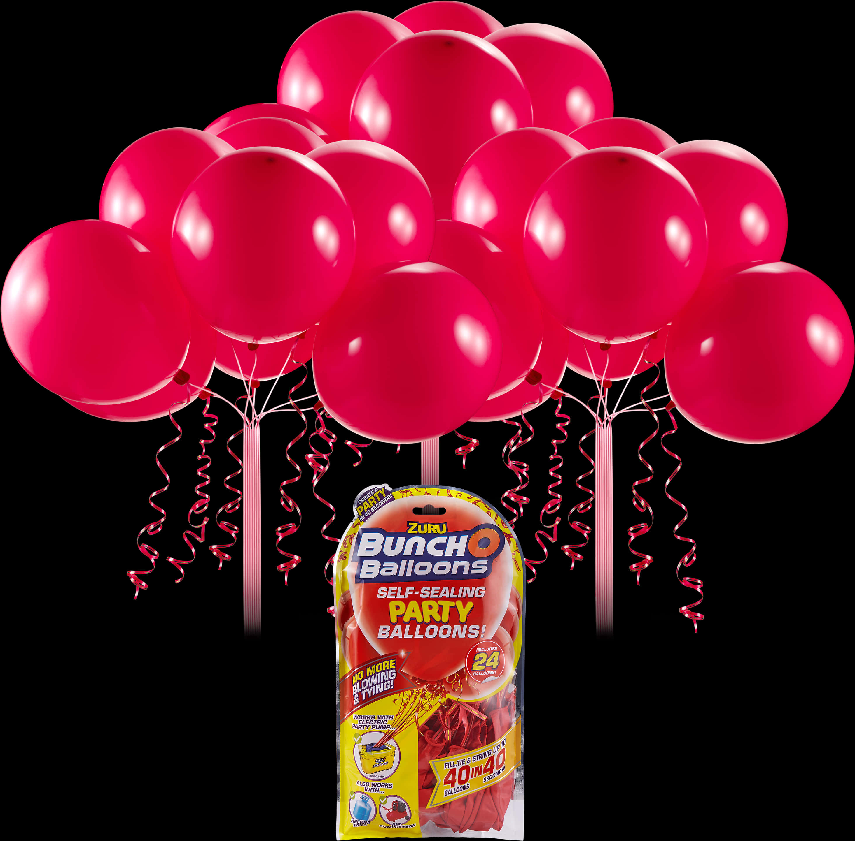 Red Party Balloons Product Promotion