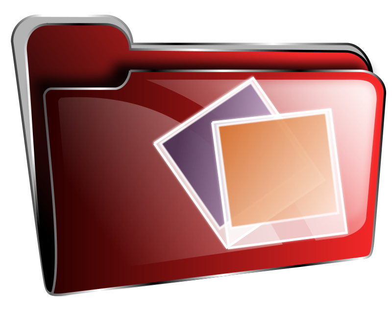 Red Photo Folder Icon