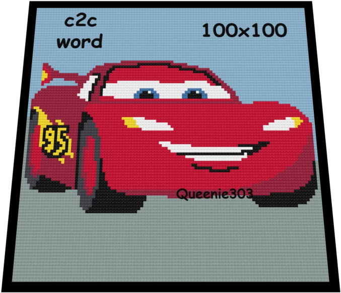 Red Pixel Racecar Artwork