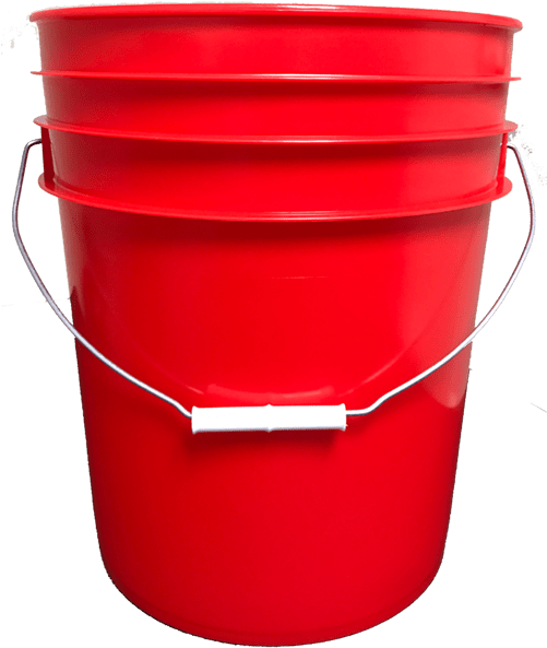 Red Plastic Bucketwith Handle