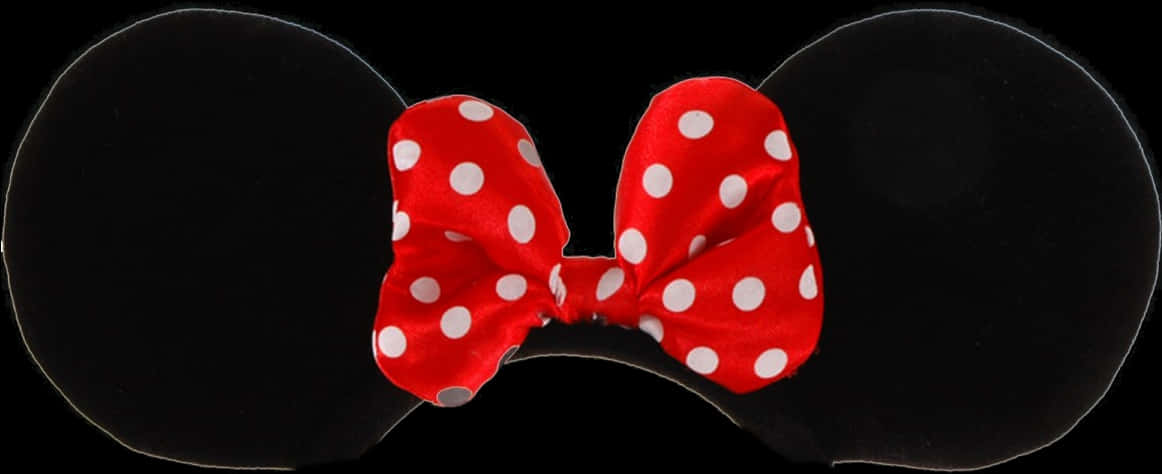 Red Polka Dot Bow Mouse Ears