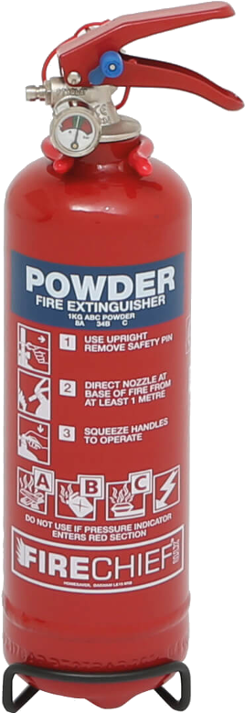 Red Powder Fire Extinguisher