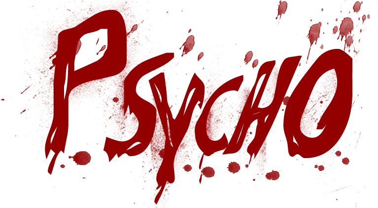 Red Psycho Text Splatter