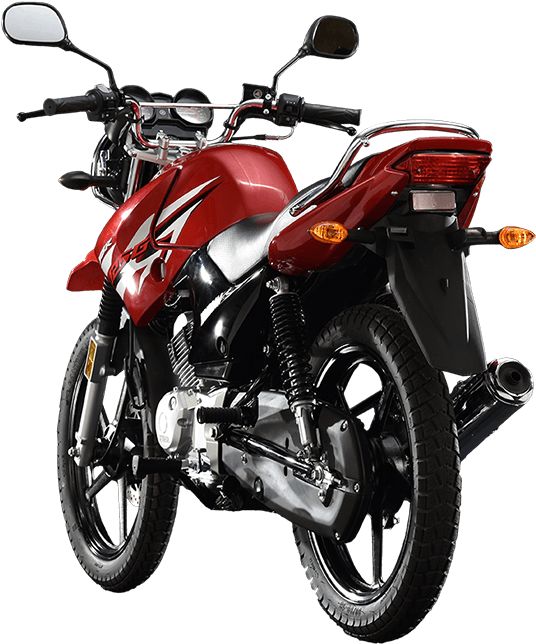 Red Pulsar Motorcycle Isolated