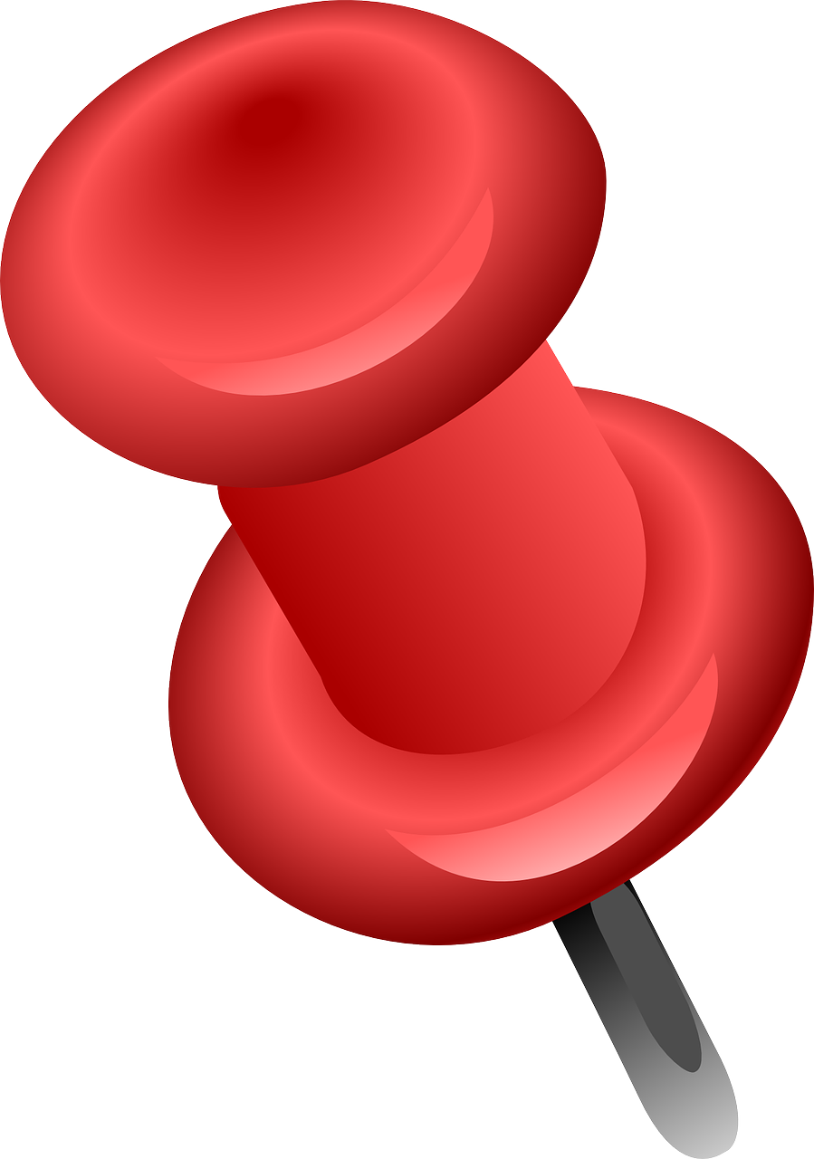 Red Push Pin Graphic