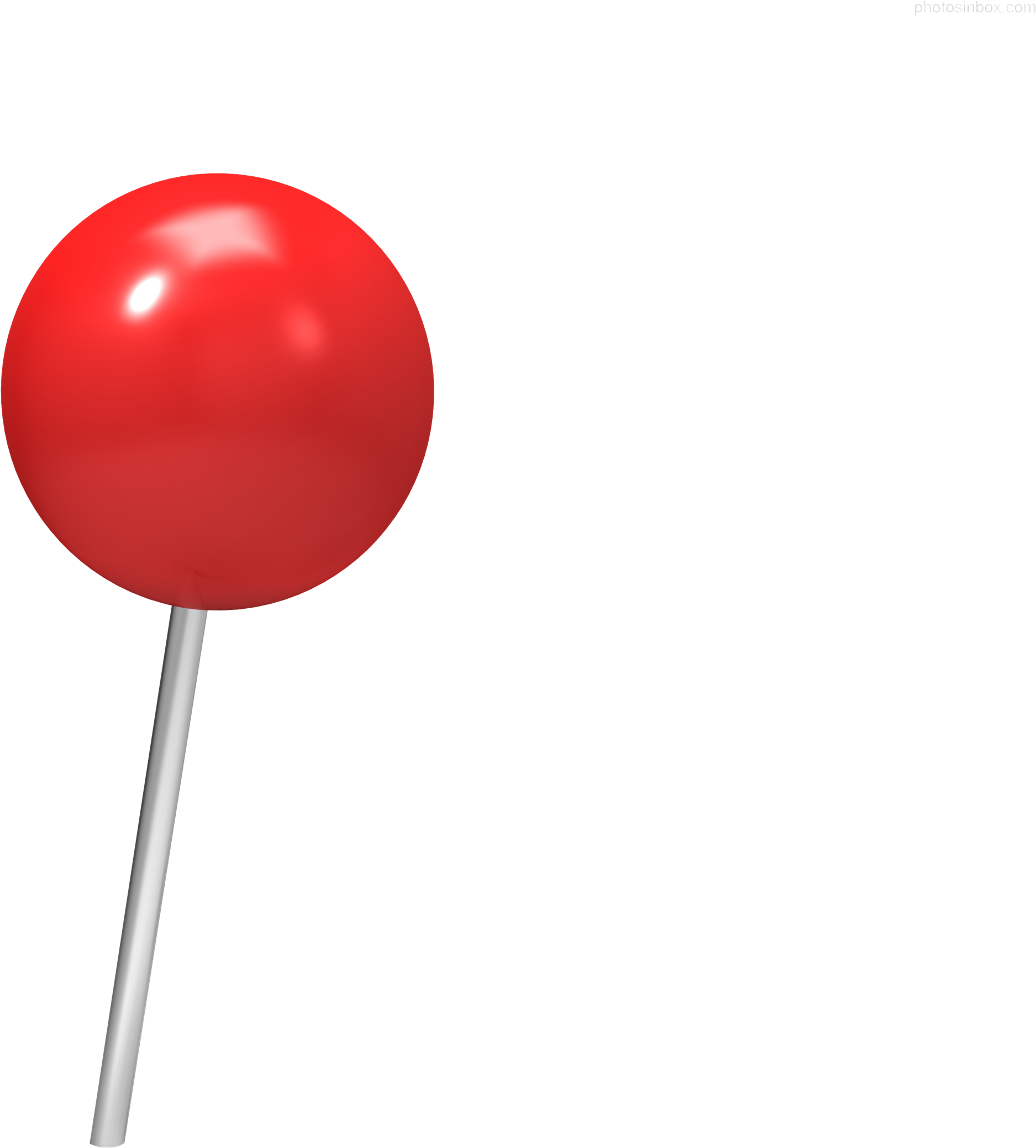 Red Push Pin Single Item