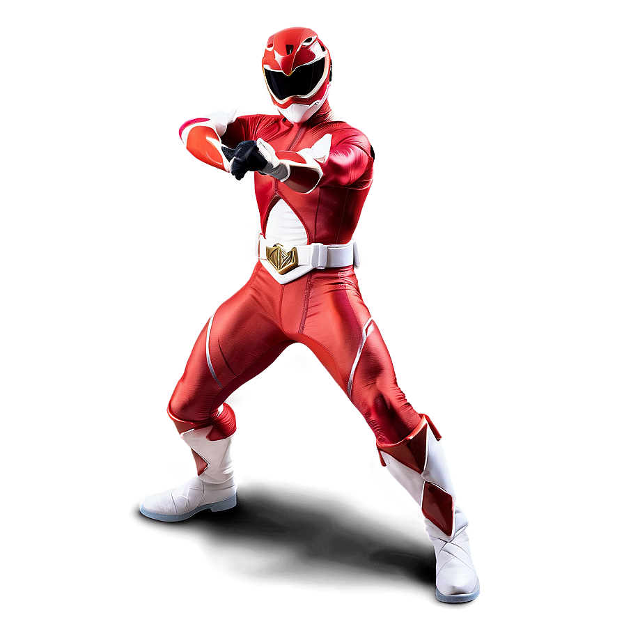 Red Ranger Legacy Pose Png 96