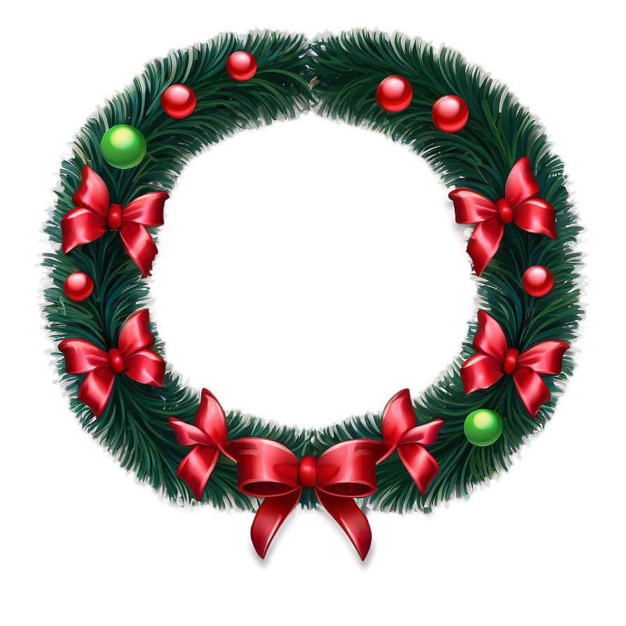 Red Ribbon Garland Png Opj