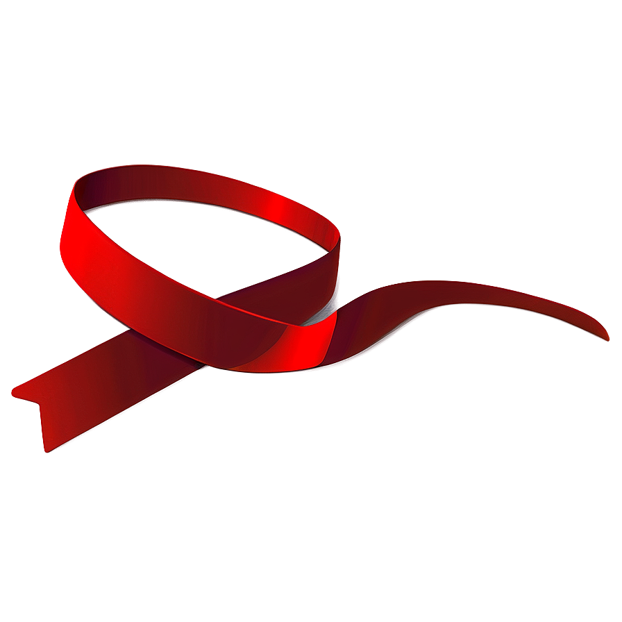 Red Ribbon Heart Png 05252024