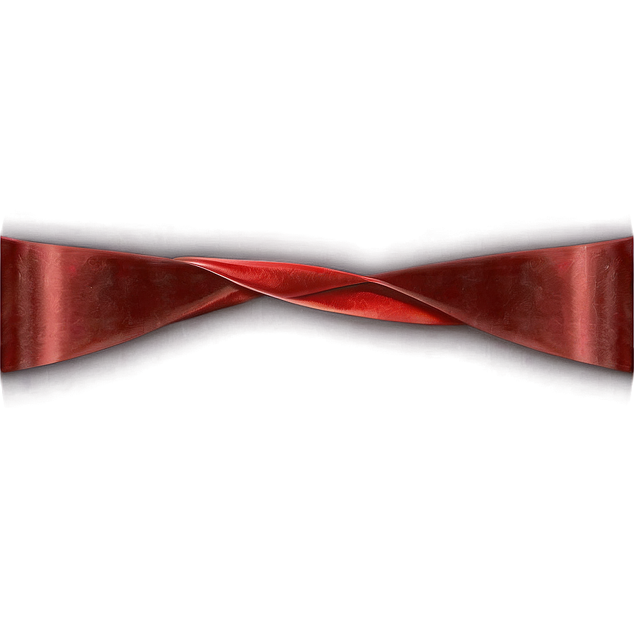 Red Ribbon On White Background Png 05252024