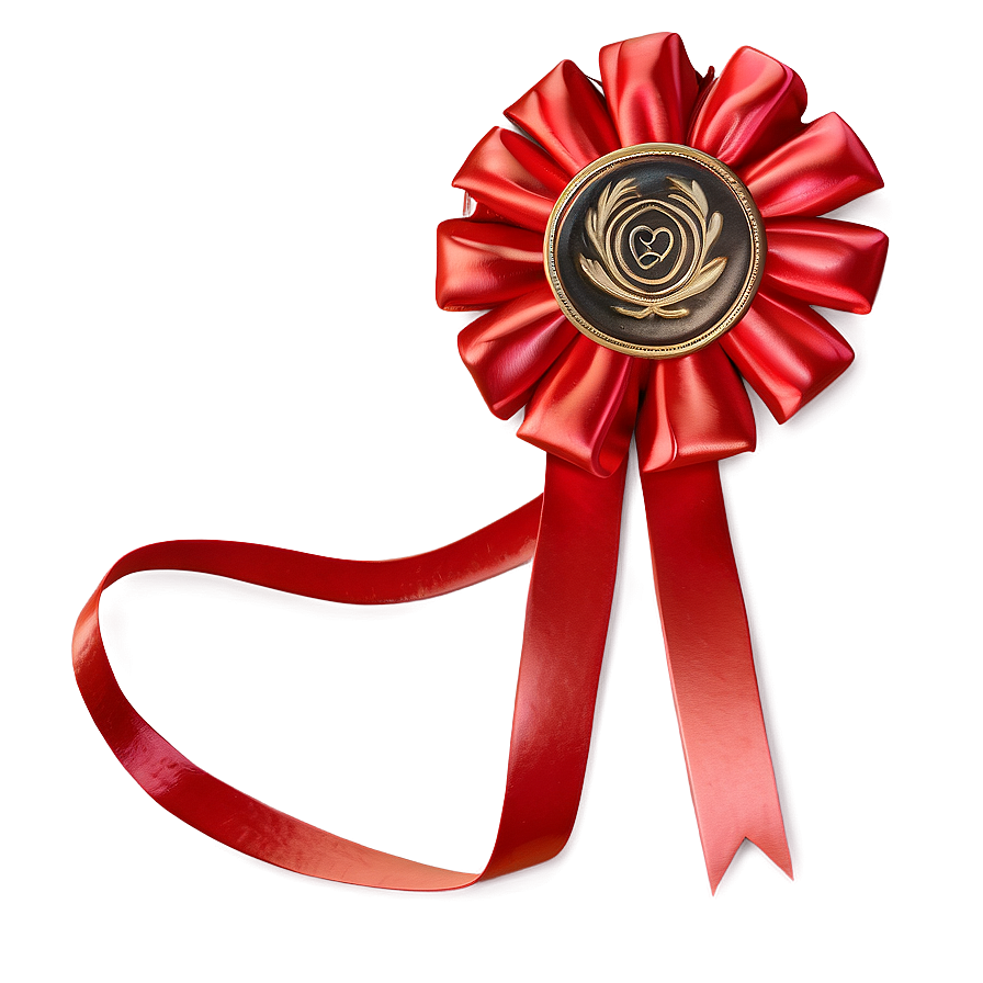 Red Ribbon Rosette Png Dhx