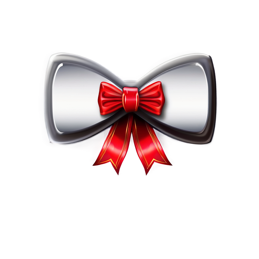 Red Ribbon With Bow Tie Png Xuj