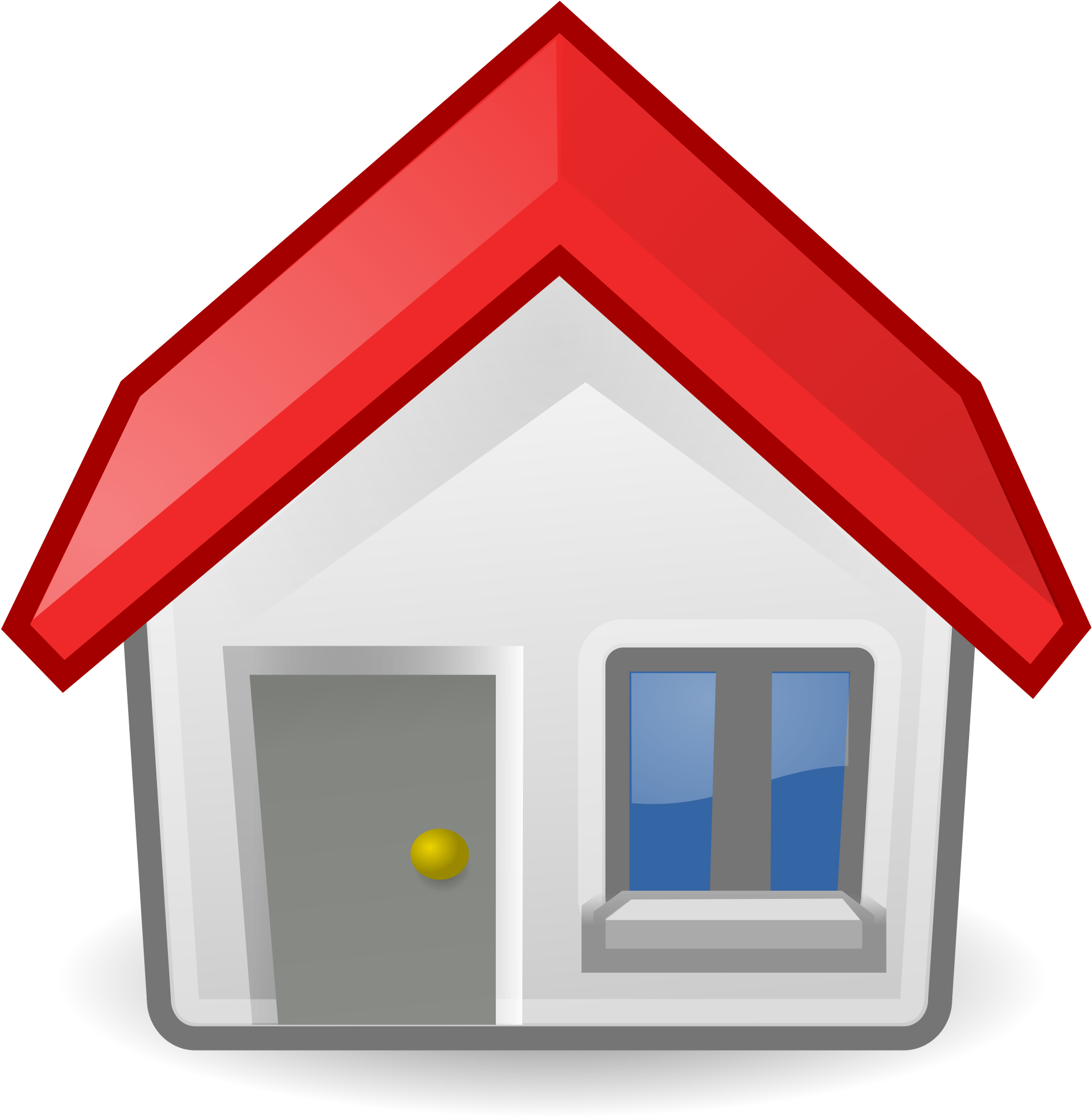 Red Roofed Home Icon