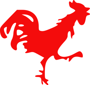 Red Rooster Silhouette