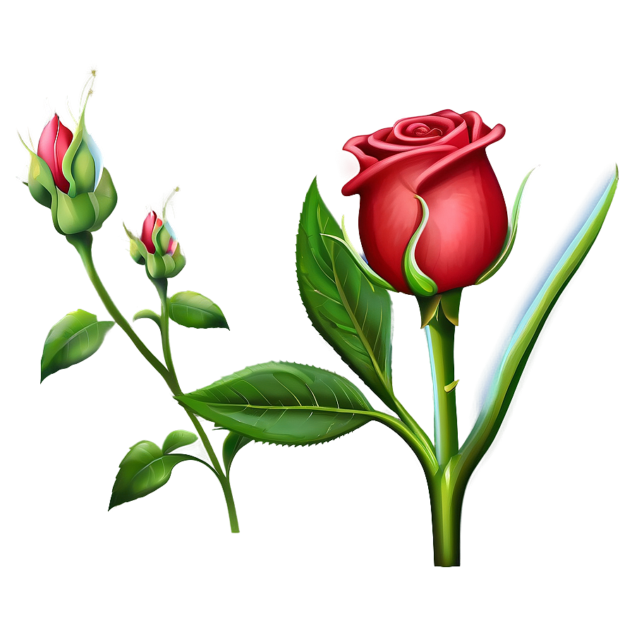 Red Rose Bud Png 05242024