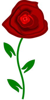 Red Rose Graphic Art