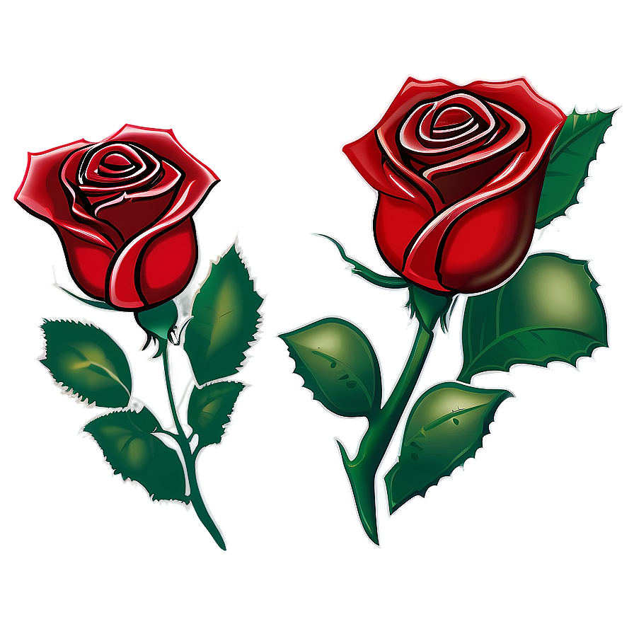 Red Rose Outline Png 05242024