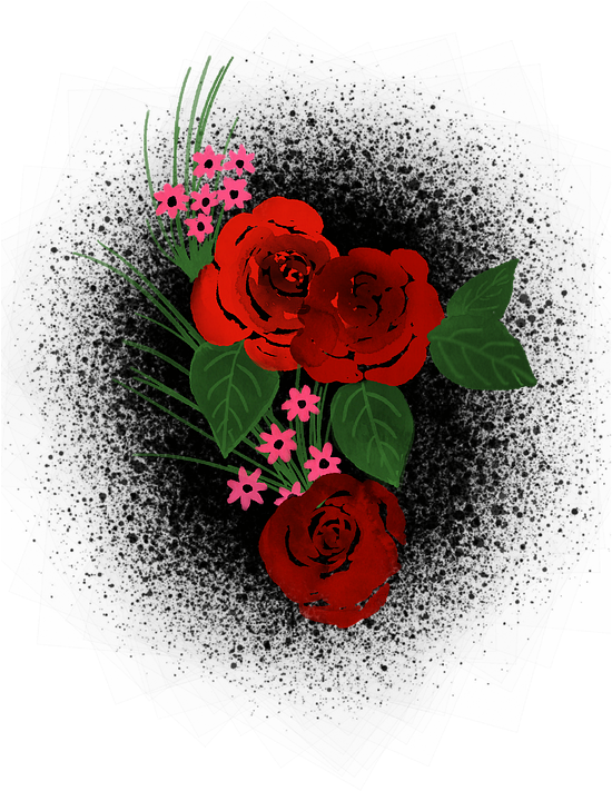 Red Roses Artistic Floral Design