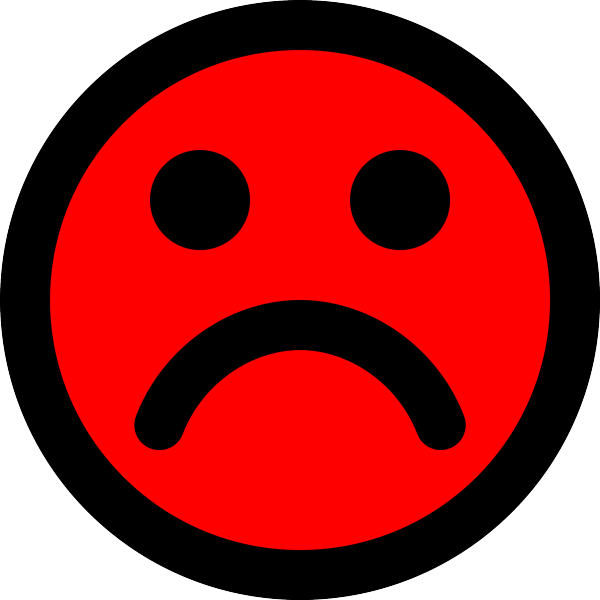 Red Sad Face Emoji