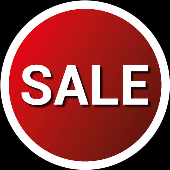 Red Sale Sign Circle