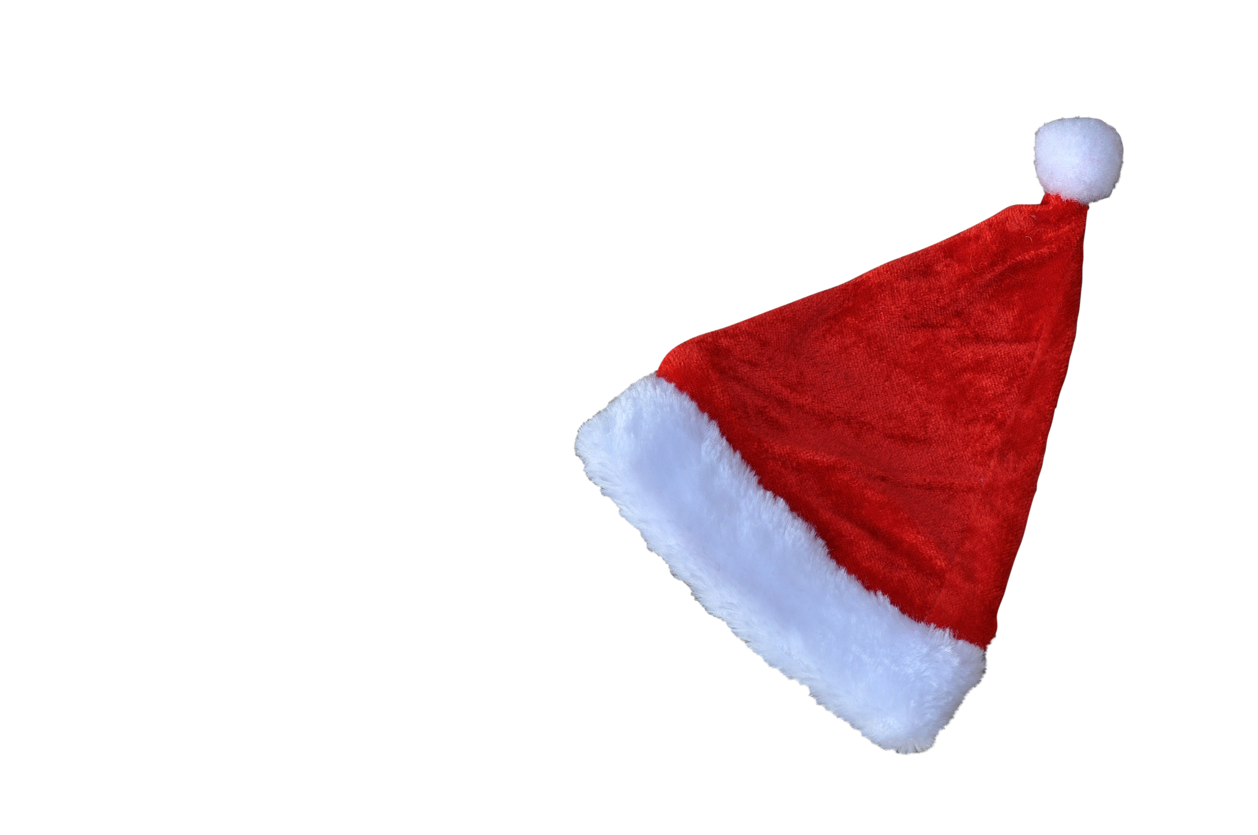 Red Santa Hat Black Background