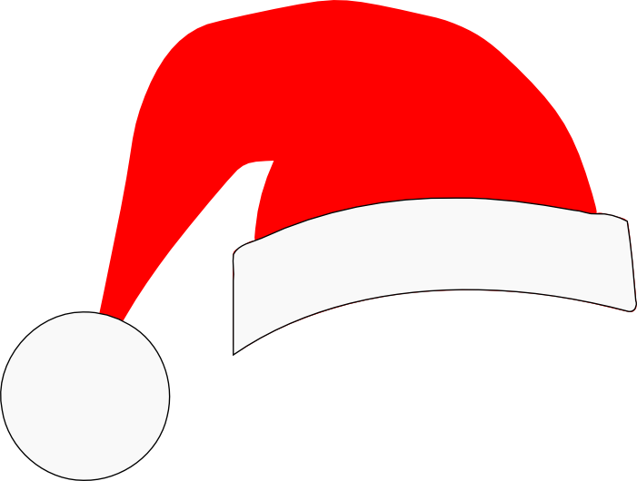 Red Santa Hat Cartoon Style.png