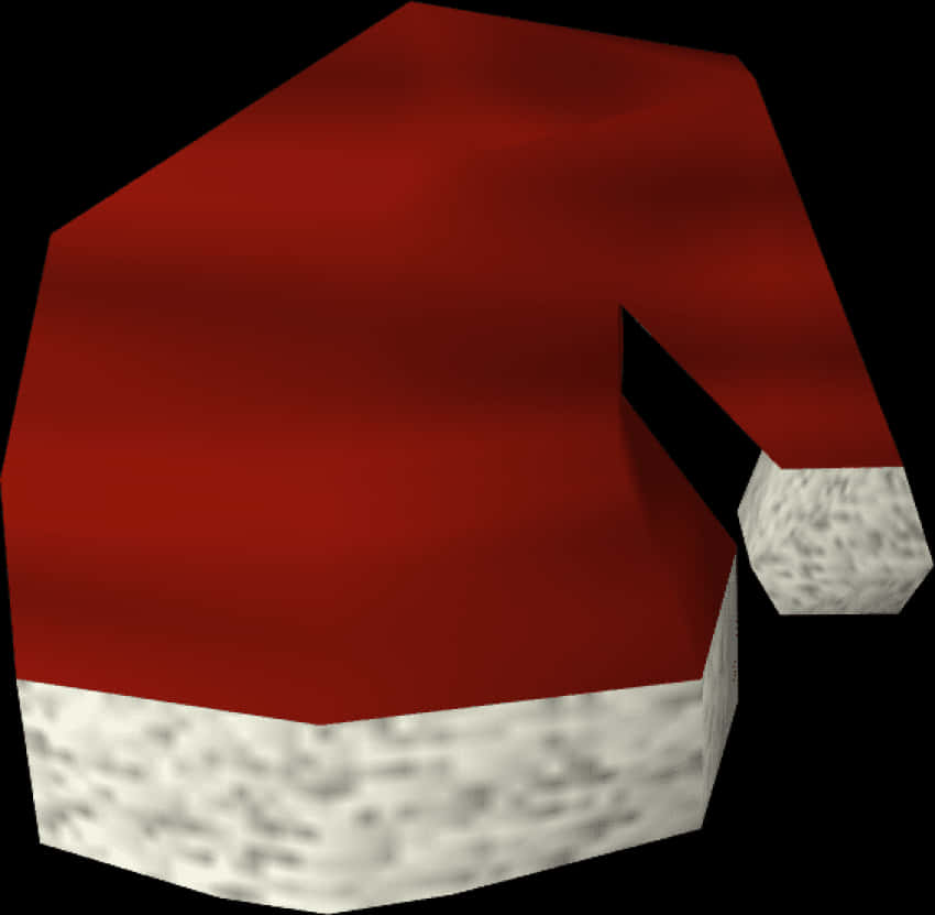 Red Santa Hat3 D Render