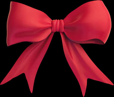 Red Satin Ribbon Bow
