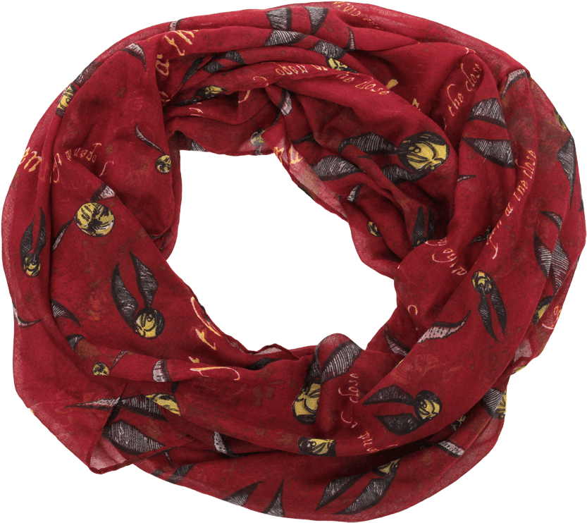 Red Scarfwith Patterns