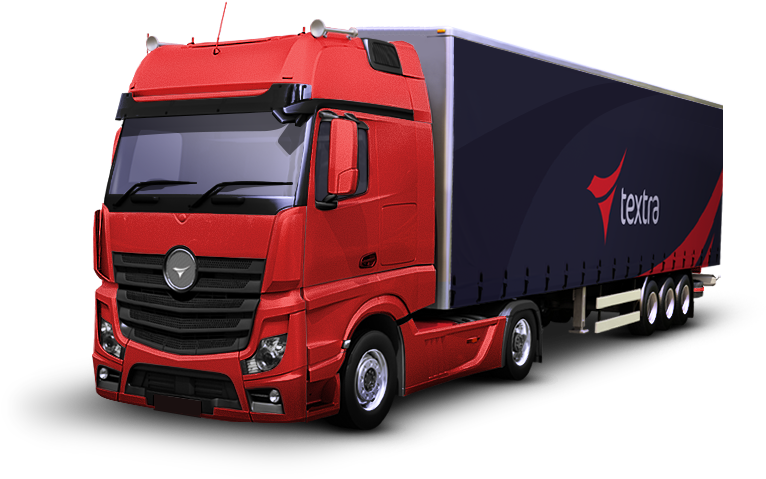 Red Semi Truckwith Logo