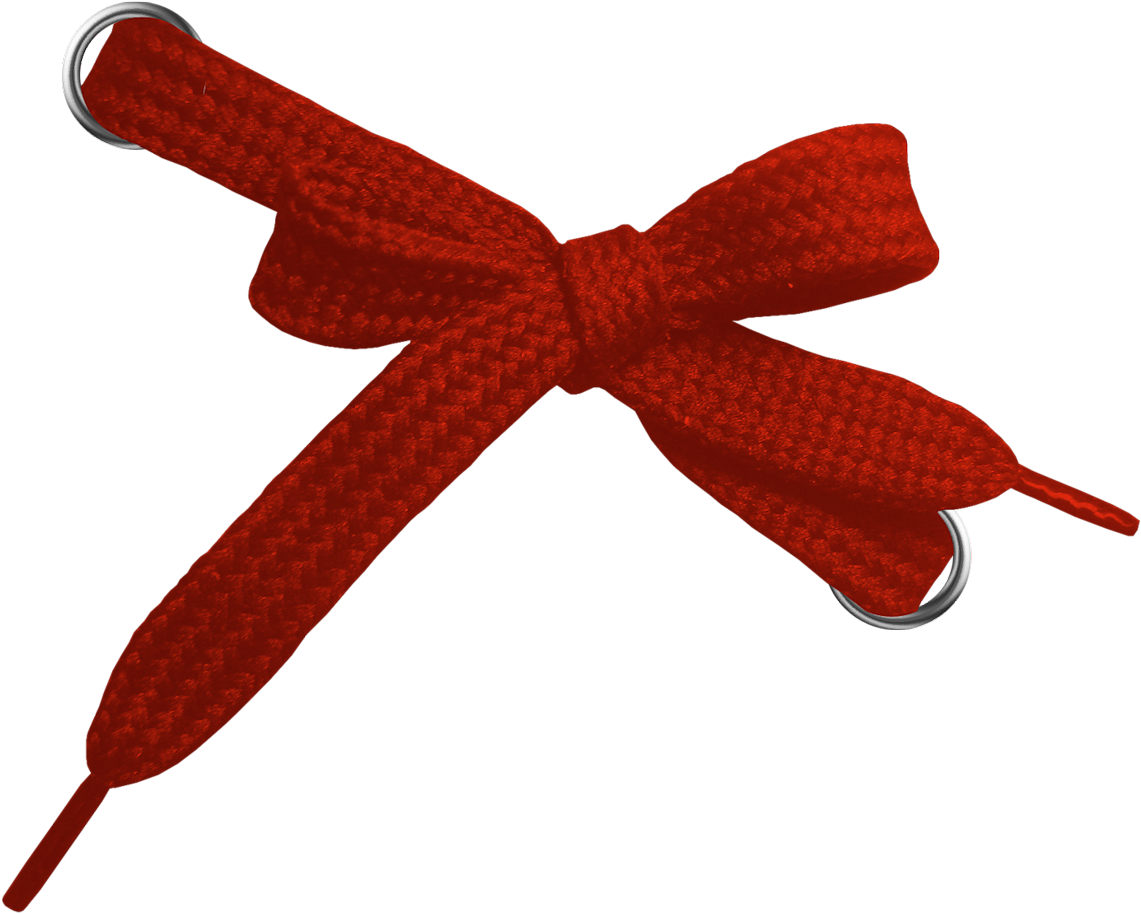 Red Shoelace Bow