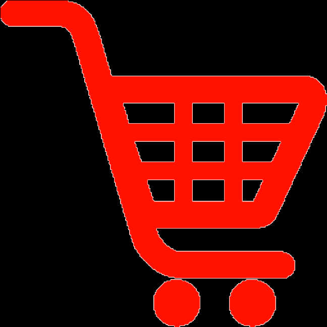 Red Shopping Cart Icon
