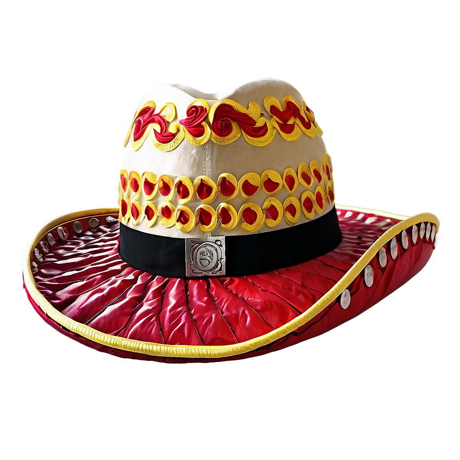 Red Sombrero Hat Png 06272024