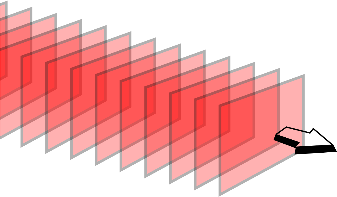 Red Sound Wave Graphic