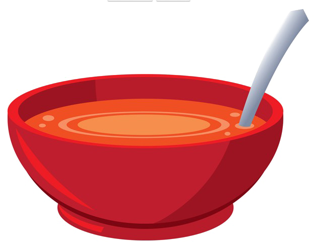 Red Soup Bowlwith Spoon