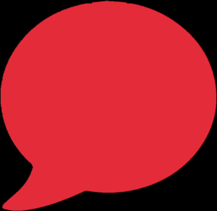 Red Speech Bubble Graphic