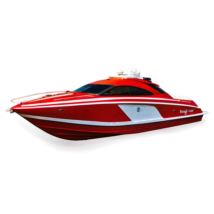 Red Speed Boat Png Vjl