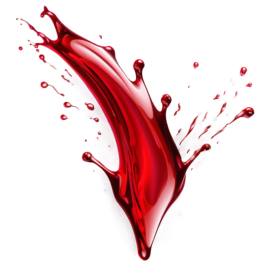 Red Splash Droplet Png Ori50