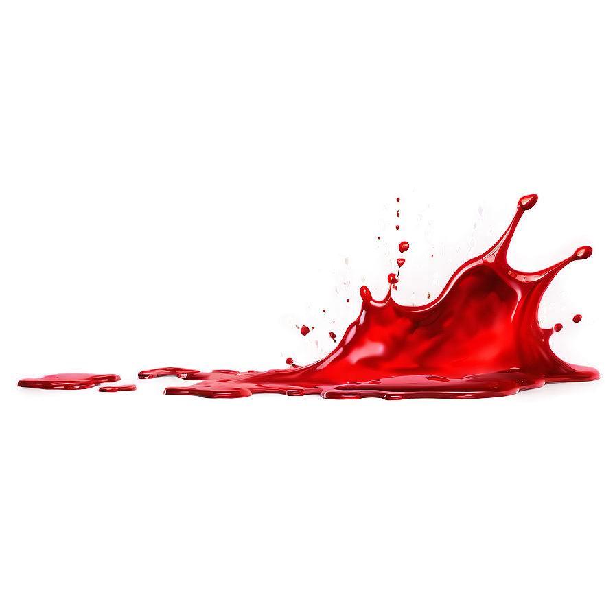 Red Splash Illustration Png Rls23